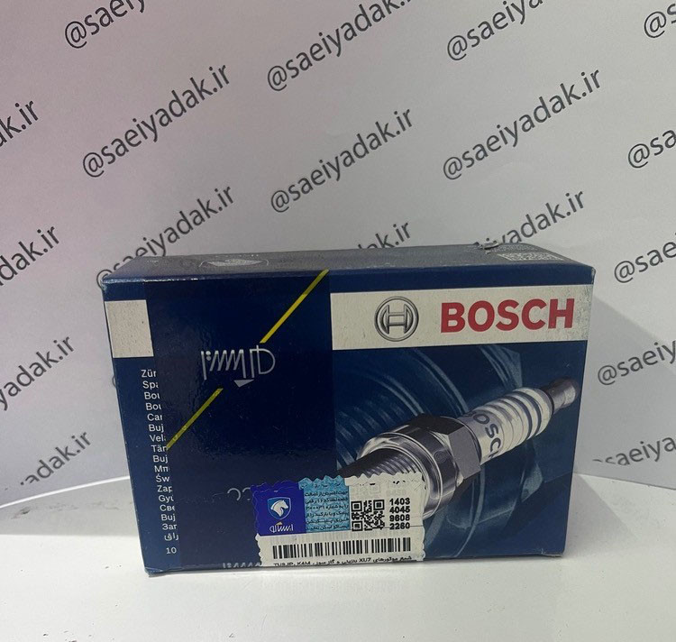 شمع خودرو بوش ایساکو 1040300435 پایه کوتاه بسته 4 عددی